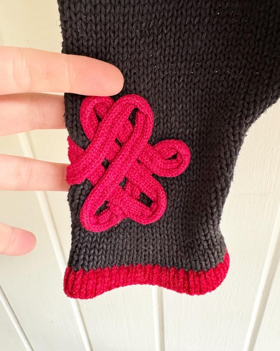 Vintage Amanda Smith Snap Button Embroidered Bead… - image 4