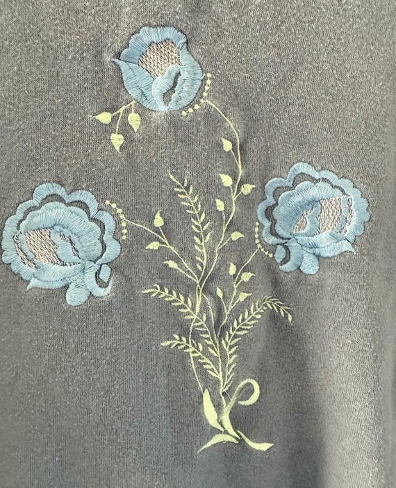 Vintage Basic Editions Granny Periwinkle Floral E… - image 3