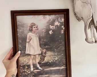 The Bluebirds' Song of Happiness, Little Girl Looking at Birds