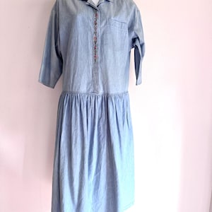 vintage gap denim dress Vintage 90s Gap Denim Mini Dress