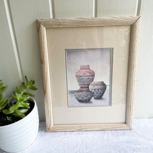Vintage Southwest Style Pottery Print by Carlos Rios.