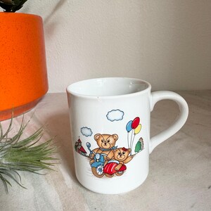 Vintage Small Bears on Motorcycle Mug. Fathwr’s Day. Korea. Dad and daughter.