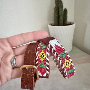 Vintage American Native Beaded Belt - Etsy display picture 3
