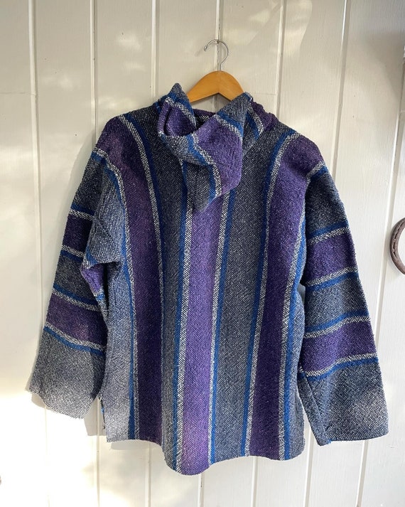 Vintage Baja Purple And Gray with Blue and white … - image 4