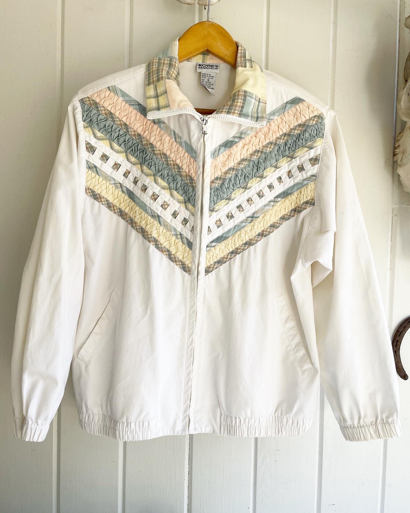 Vintage Koret Francisca Zipper Textured Pastel Jacket. - Etsy