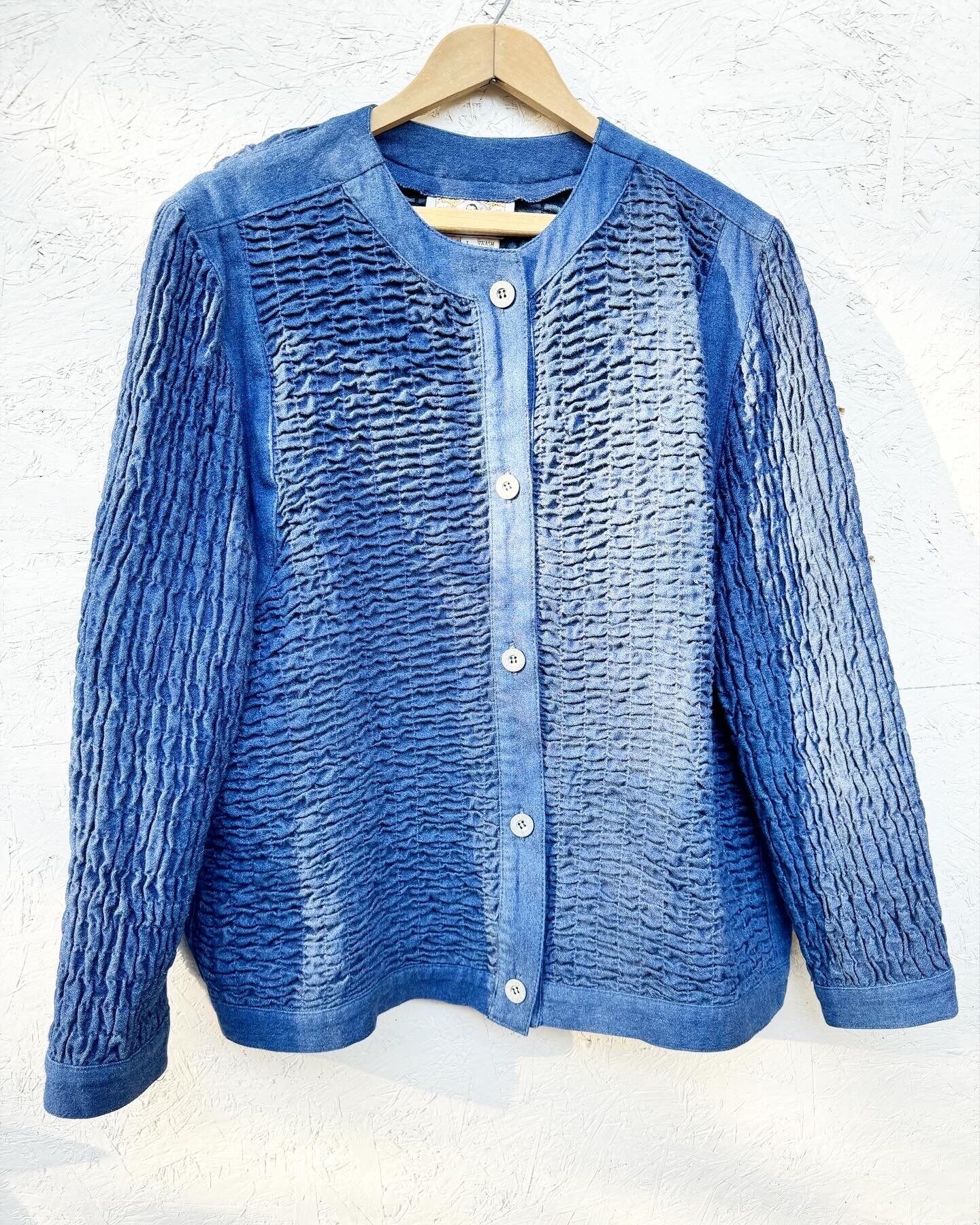 80s- gene ewing BIS Shirring denim jacket | 小倉のレディース
