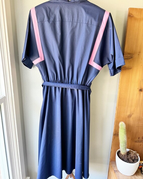 navy blue pink dress Girls Designer Gown