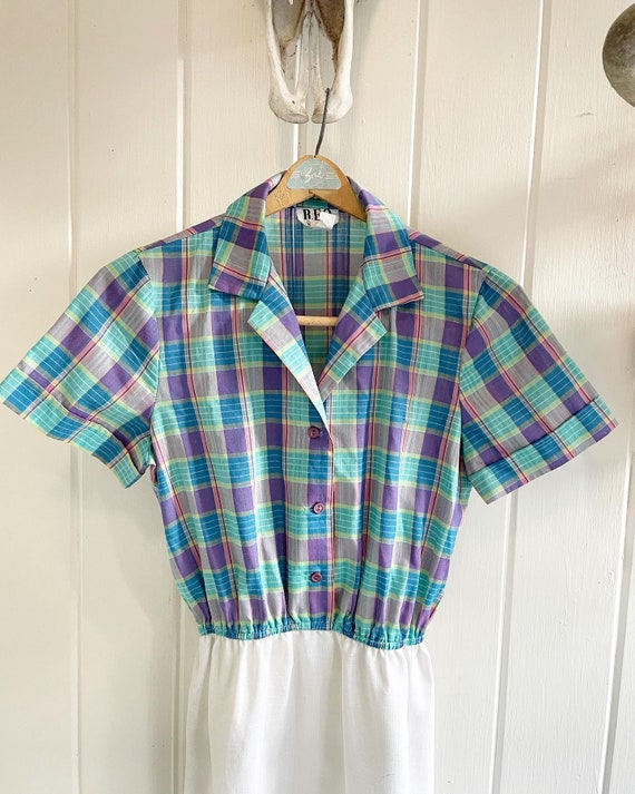 Vintage R.E.O. Originals Dress. Retro Checkered D… - image 3