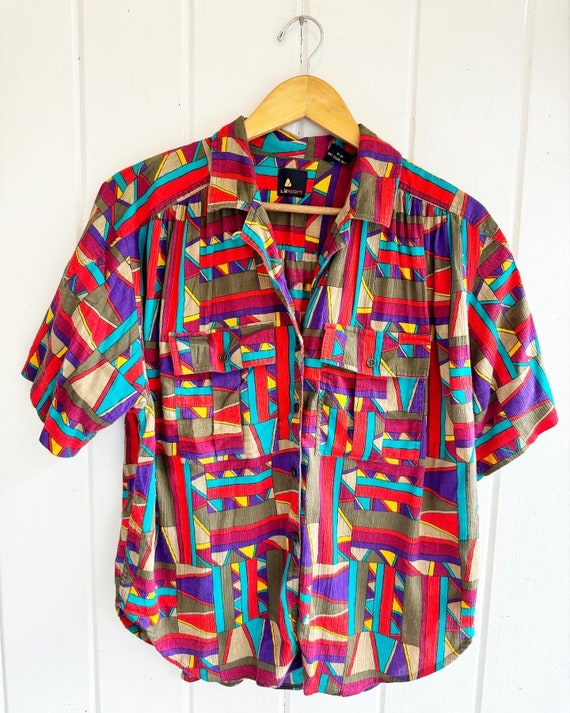 Amazing Bright Vintage Funky Retro Lizsport Large 