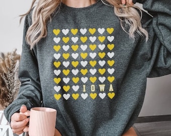 Iowa Sweatshirt, Iowa Cozy Unisex Crewneck Sweatshirt, Gift for Iowa Lover