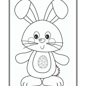 4 Printable Easter Coloring Pages, Coloring Pages, Printable Coloring Pages, Easter Bunny Crafts, Easter Activity image 4