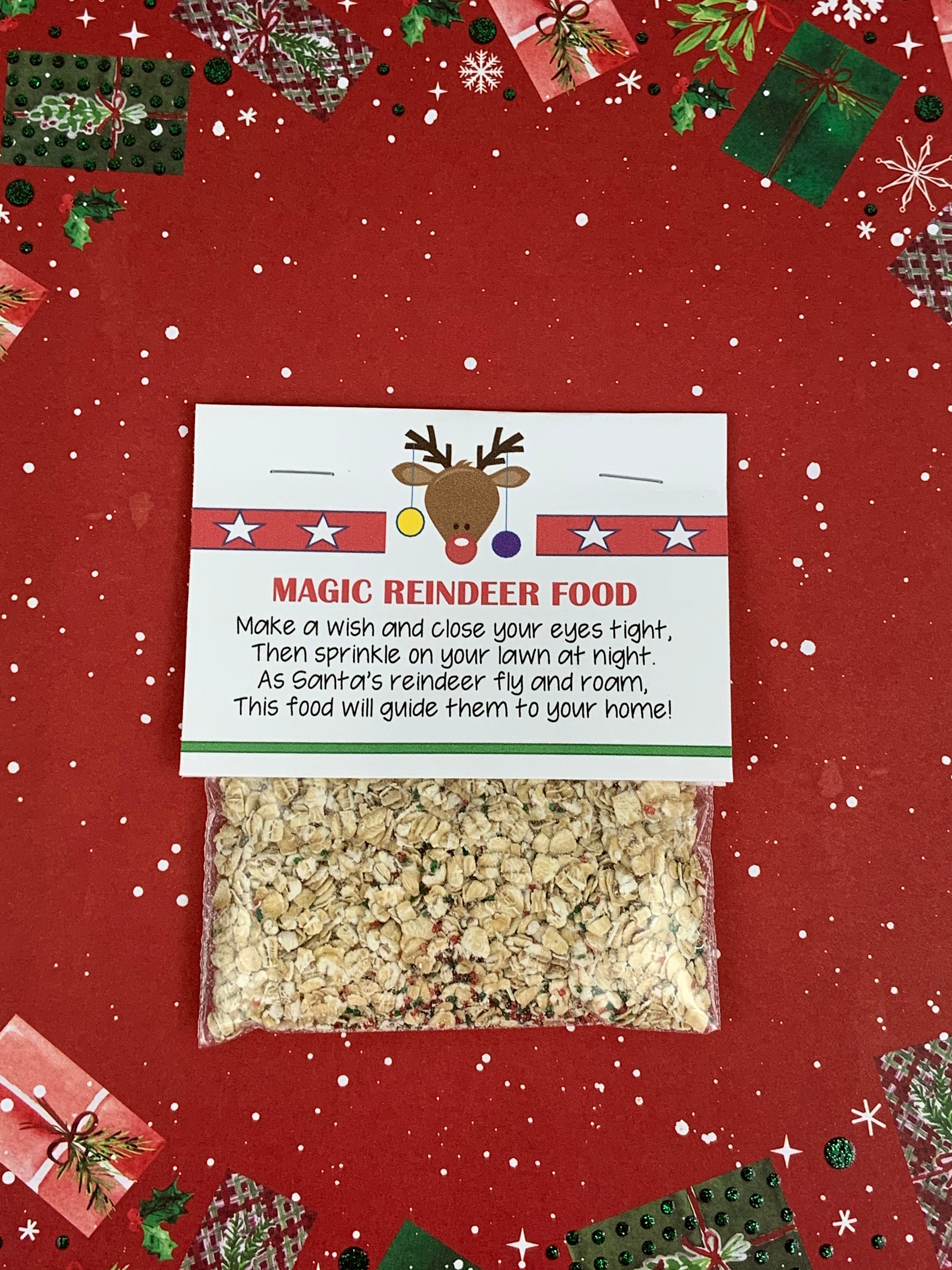 Magic Reindeer Food Reindeer Food Rudolph Food Christmas - Etsy
