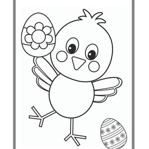 4 Printable Easter Coloring Pages, Coloring Pages, Printable Coloring Pages, Easter Bunny Crafts, Easter Activity image 5