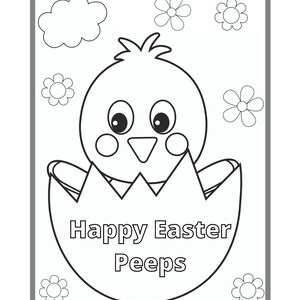 4 Printable Easter Coloring Pages, Coloring Pages, Printable Coloring Pages, Easter Bunny Crafts, Easter Activity image 3