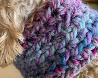 Winter Dog Cowl, Winter Dog Scarf, Crochet Cowl for Dogs, Crochet Dog Scarf, Winter Dog Clothes