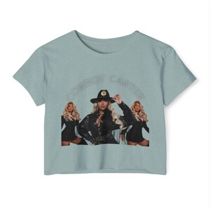 Cowboy Carter Women's Festival Crop Top, Strój na festiwal muzyczny, Top w stylu boho, Letni strój koncertowy, Modna odzież damska