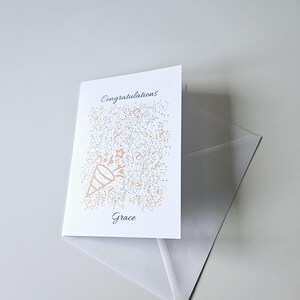 Tarjeta de felicitación de felicitación personalizada para amigos, familiares y seres queridos.