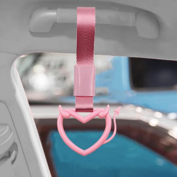 Devil Heart Cute Tsurikawa • Hanging Charm, Car Accessory, JDM Car