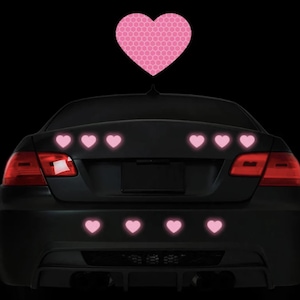 10 PC reflektierendes Herz Scooter Aufkleber Zubehör rosa niedlich Kawaii Auto Aufkleber Charm Geschenk für Mädchen