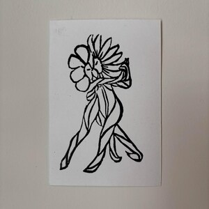 Dancing Flowers Handmade Prints