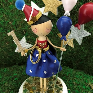 Superhero Birthday Theme Cake Topper image 1