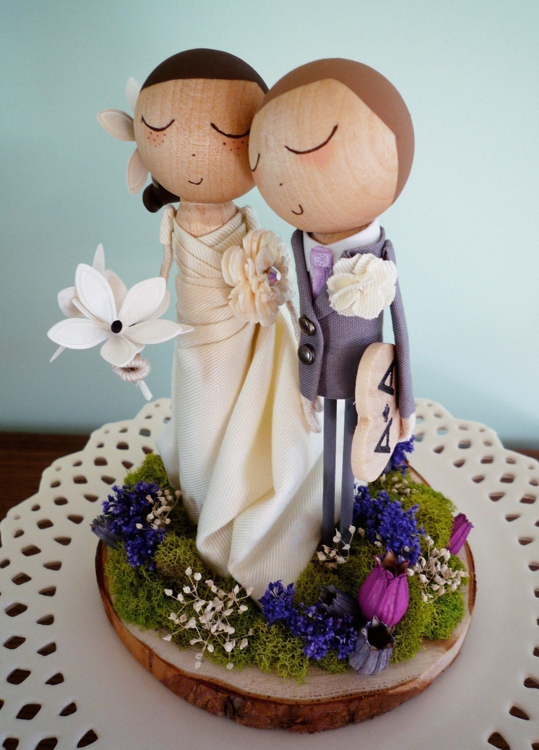 Custom Keepsake Wedding Cake Topper With Custom Wedding Dress | Etsy