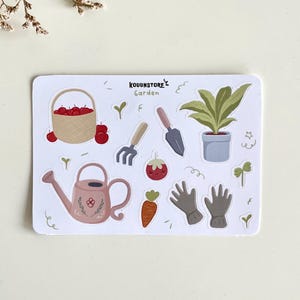 Garden sticker sheet
