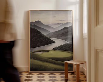 Wydruk golfowy, Obraz golfowy, Plakat golfowy, Prezenty golfowe dla niego, Sztuka golfowa, Sztuka ścienna golfowa, Wydruki golfowe, Dekoracja golfowa, Grafika golfowa, Pobieranie cyfrowe