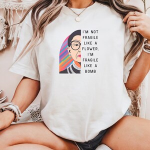 Feminism RBG Empowerment Unisex Tee Shirt, Women's Rights Activist Gift, Feminist Graphic Tee, Equal Rights Shirt, Protest Tee, Political