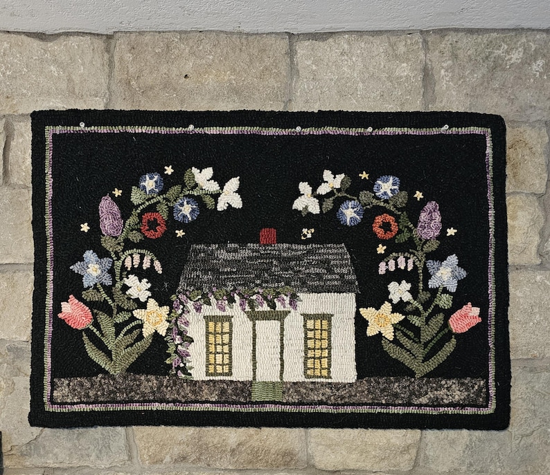 Spring House Paper Pattern for Rug Hooking or Punch Needle - Etsy