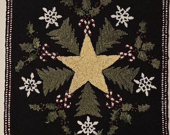 Patrón navideño de estrellas kalidoscopio. Este patrón es solo de papel.