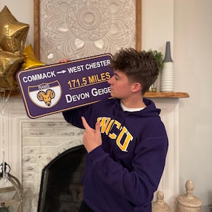 Custom College Road Sign: Regular Size image 10