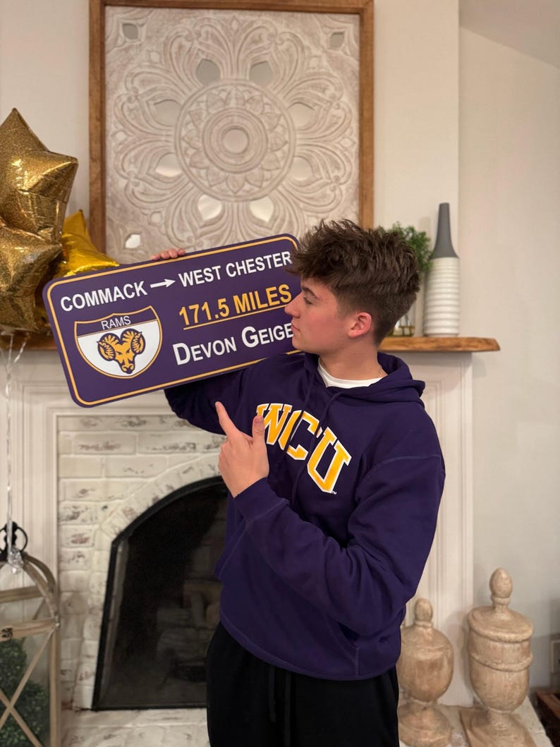Custom College Road Sign: Regular Size image 10