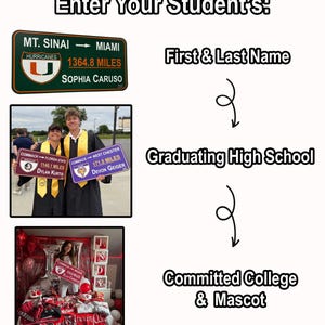 Custom College Road Sign: Regular Size image 2