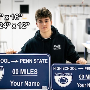 Custom College Road Sign: Regular Size image 3