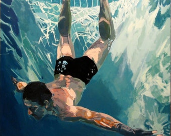 Deep Dive: 8x8" Archival Print - signed
