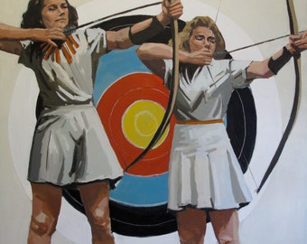 Two Archers:  42x42"  Archival Print - Signed Limited Edition