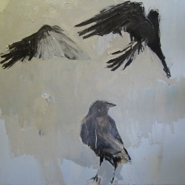 Three Crows: 11x11" Archival Print - Signed