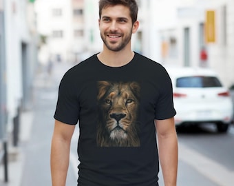 Majestic Lion Graphic Tee – Bold Wildlife T-Shirt