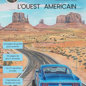 Diario de viaje infantil especial Oeste americano