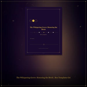 El Bosque Susurrante: Honrando al Abedul / Plantillas Bos Páginas del Grimorio / Brujería PDF Imprimible / Inserto del Grimorio / Libro de las Sombras