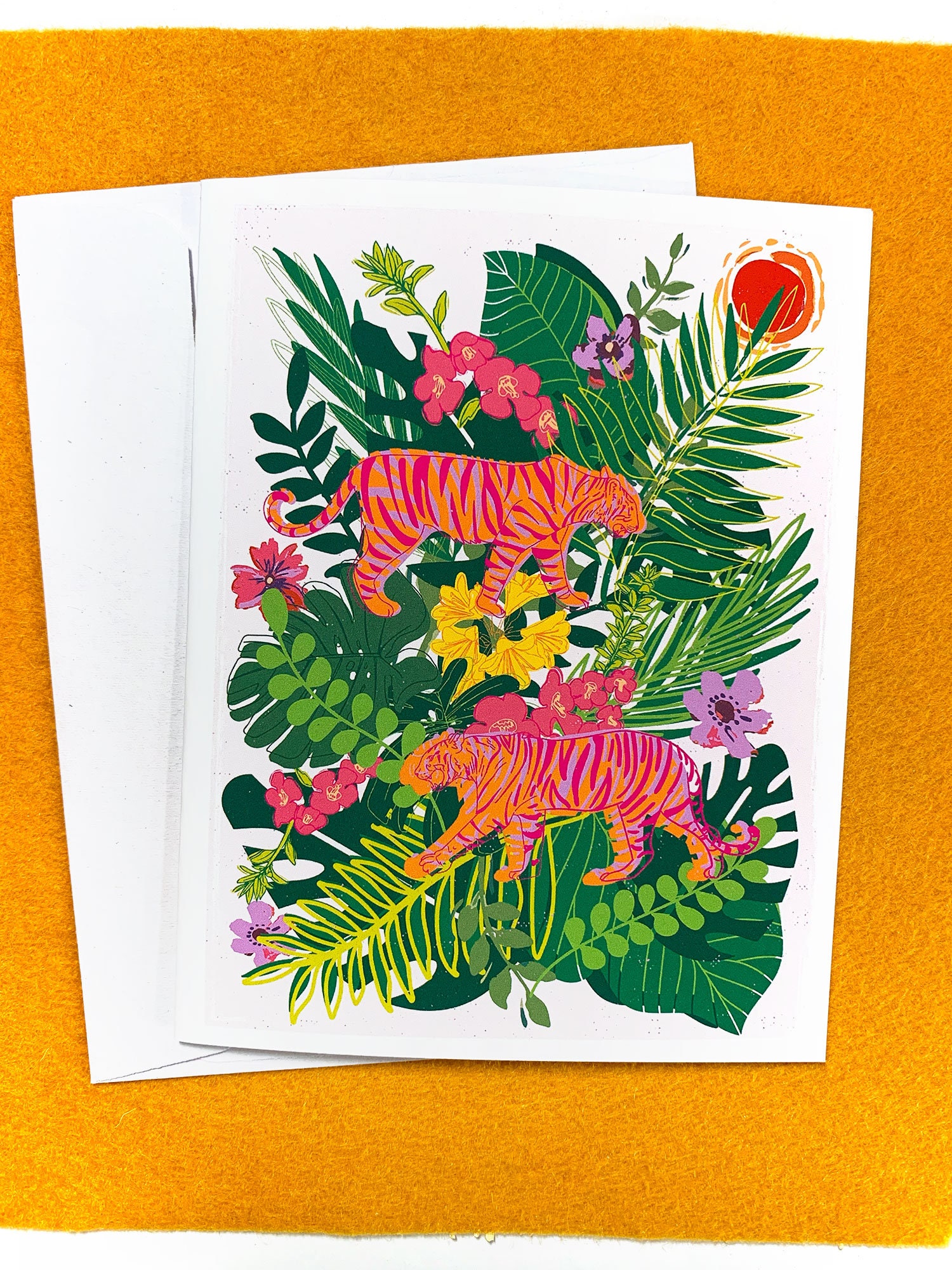 Tiger Tropicale 4.5x5in card