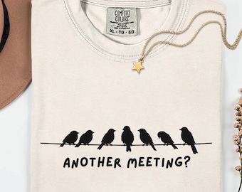 Office Humor Shirt, Another Meeting Funny Bird Tee, Office Humor Co-worker Gift