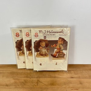 M.J. Hummel Stationery, Writing Sheets and Envelopes, Made in U.S.A, 3 Packages, All Included