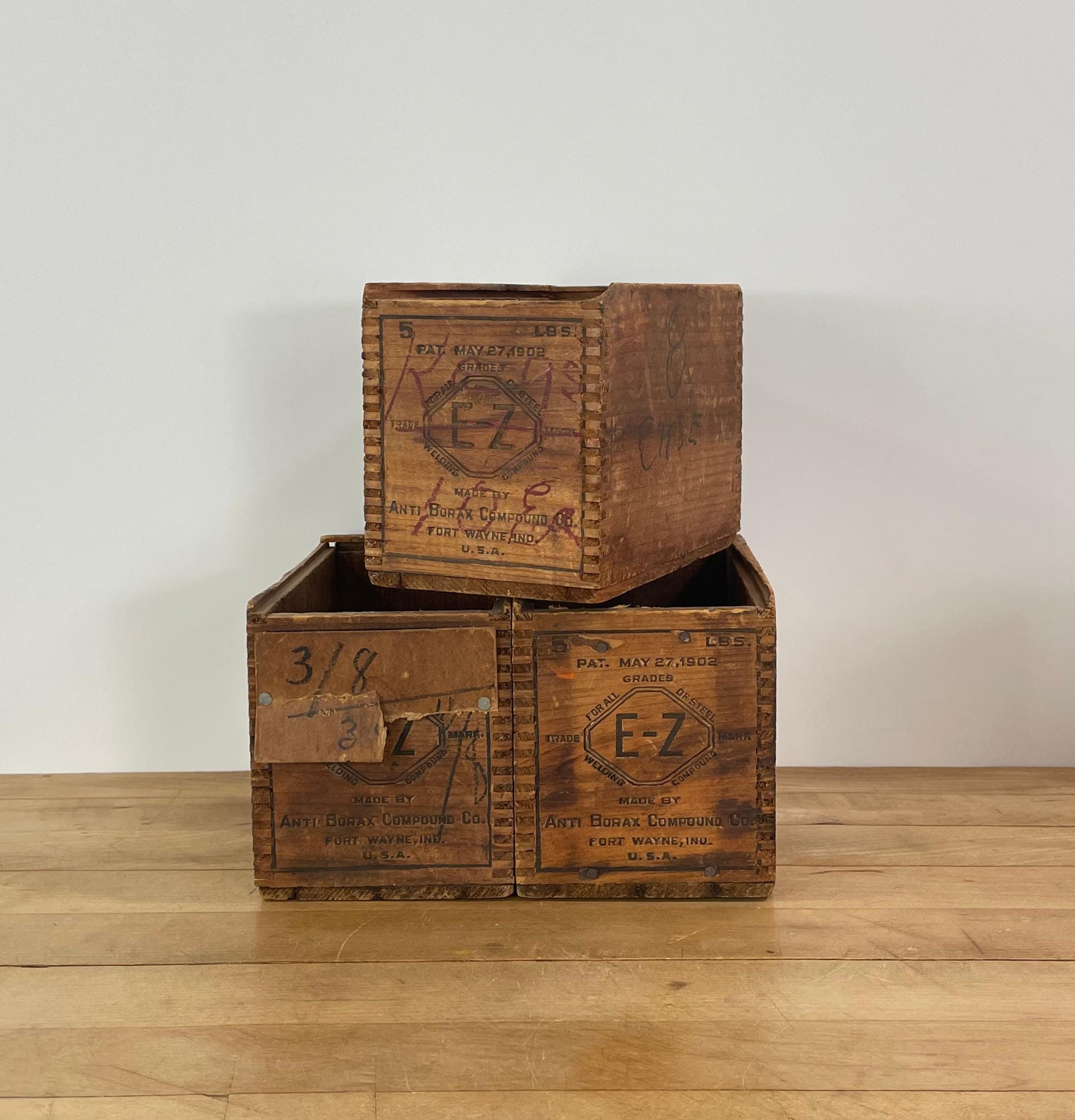 Small Antique Wooden Boxes