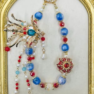 Handmade fancy beaded phone chains/bag charms