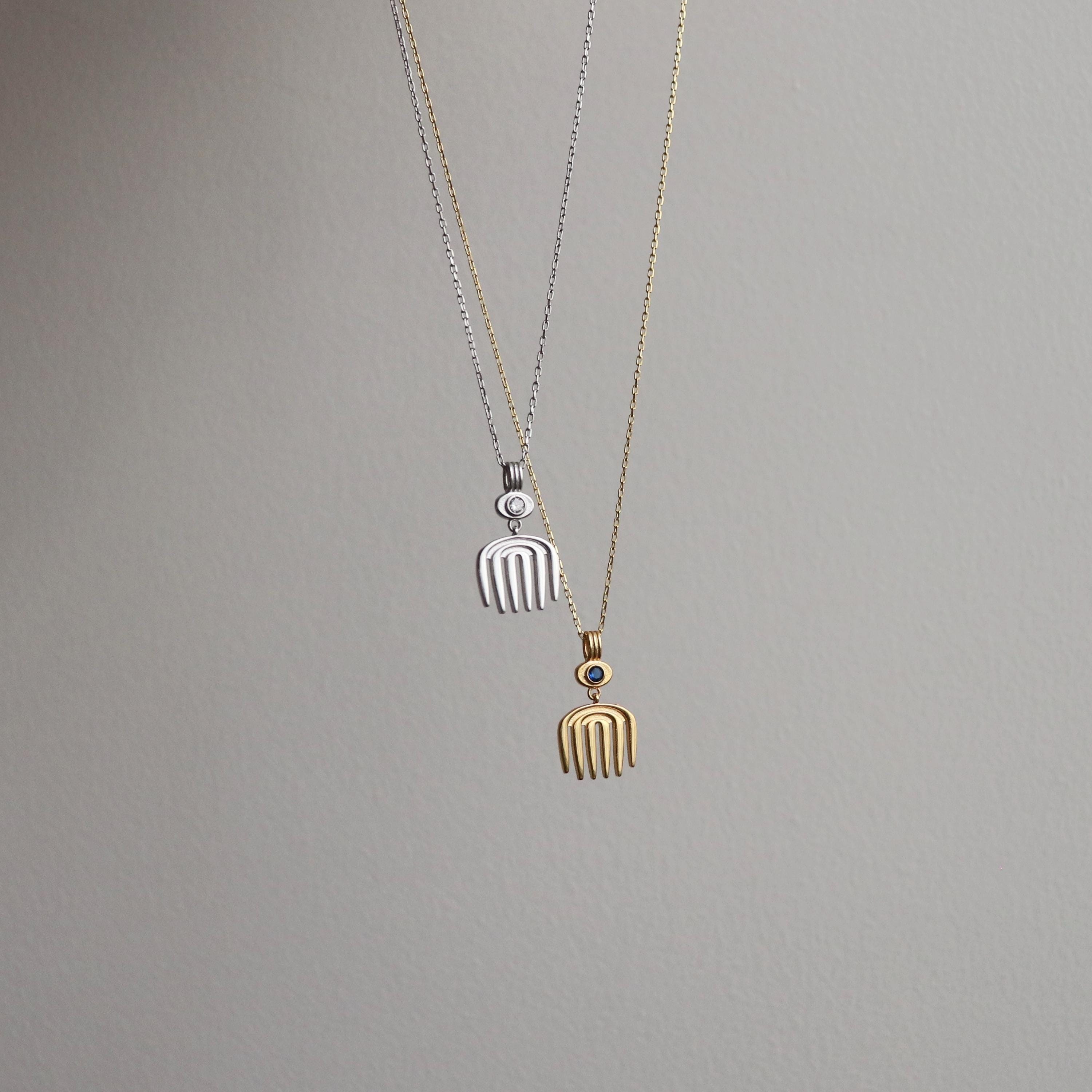 Collier Protection Hamsah En Argent Sterling Avec Cristaux CZ - Neuf Sans Emballage
