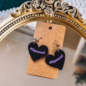 Book Boyfriend Earrings, Fantasy Romance Jewelry for Readers, Lightweight Dangles for Fictional Crushes & Literary Daydreamers