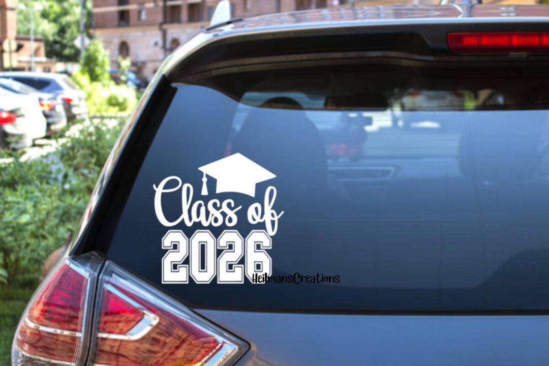 Class of 2026 Graduation Vinyl Decal | Waterproof Senior Gift - Etsy
