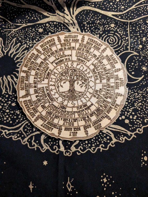 Yggdrasil Tree of Life Wheel of the Year | Altar Accessories